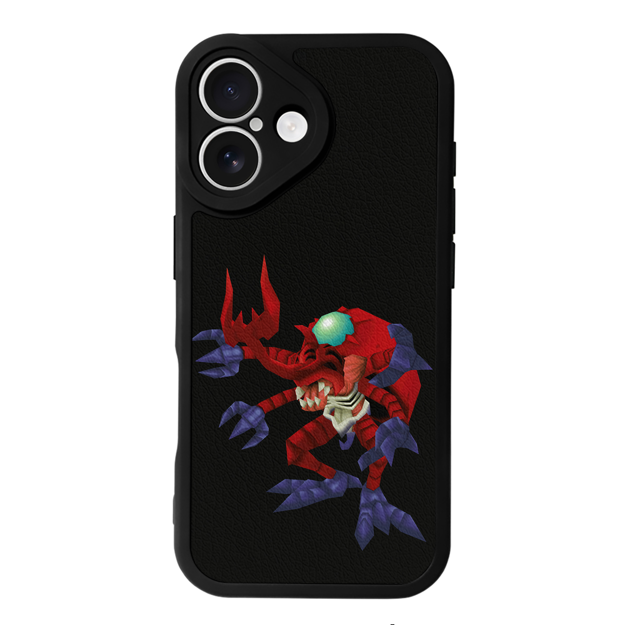 （画像用） Digimon デジタルモンスター/デジモン 【iPhone 16シリーズ対応】シリコンスマホケース（レザー調） 材質：シリコン